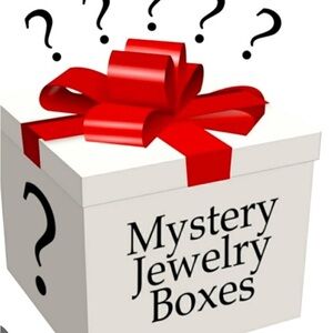 Elegant Red Ribbon Jewelry Box